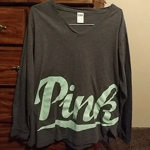 VS Pink long sleeve shirt.